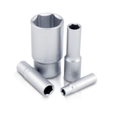Набор головок длинных 1/2" 15ед. 8~19,21,22,24мм (на планке) TOPTUL GAAQ1606U